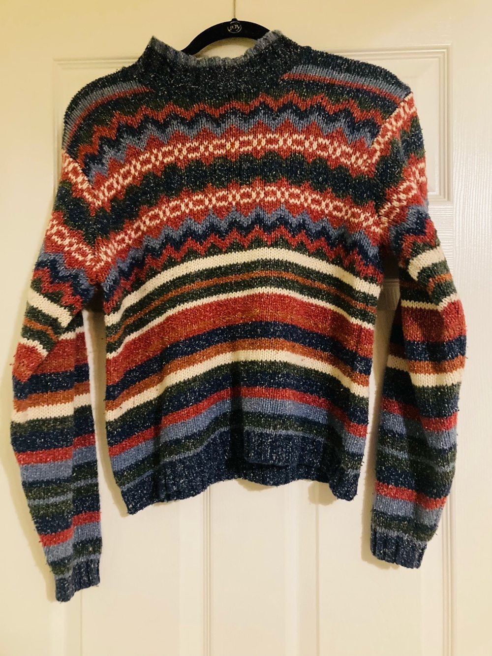 Marsh Landing Striped Mock Neck Sweater